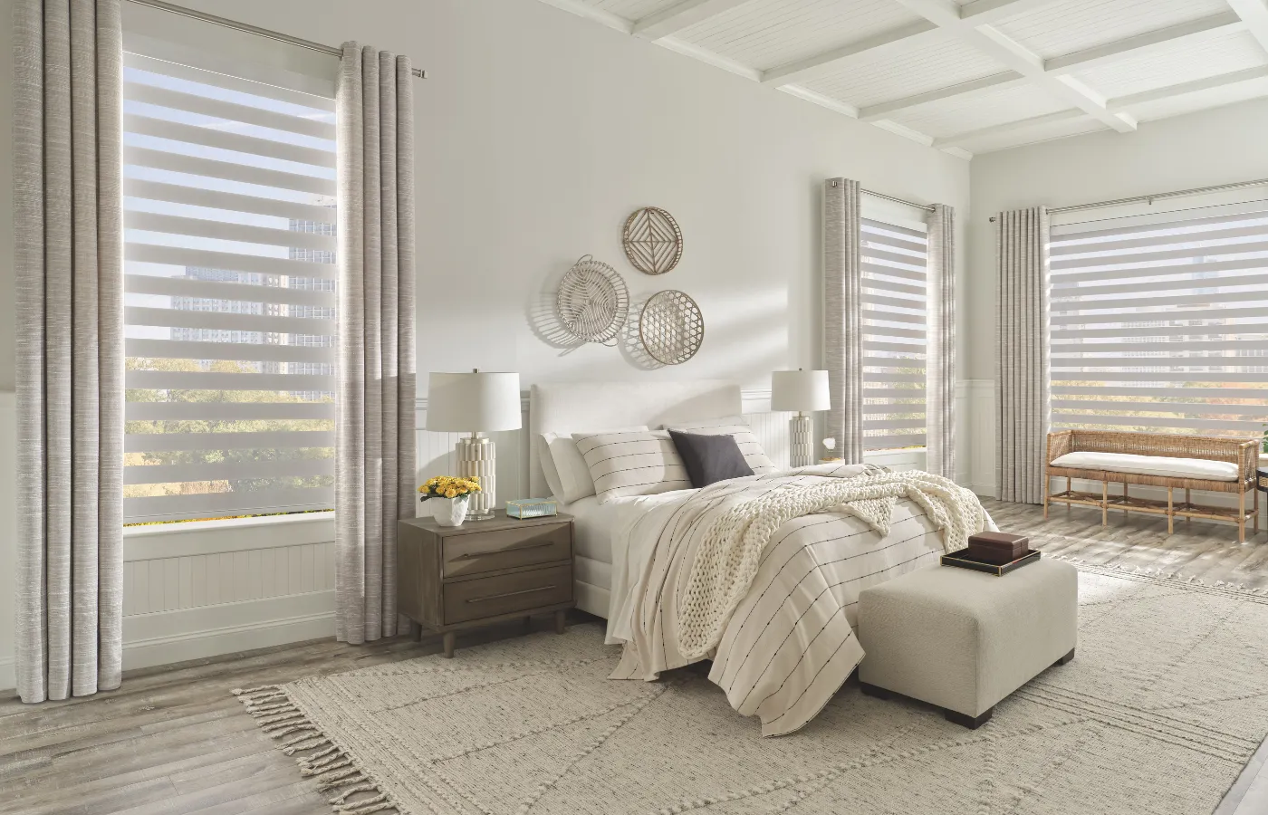 Flooring in modern bedroom